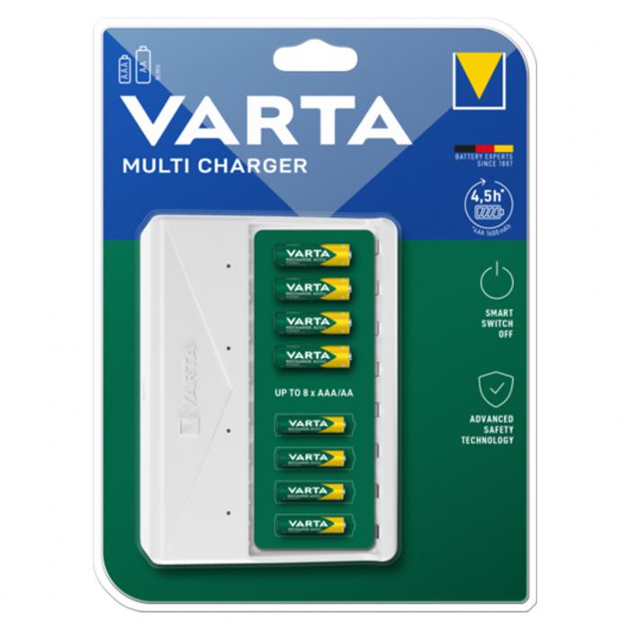 VARTA 57659 USB MULTİ CHARGER 8Lİ PİL ŞARJ CİHAZI (AA-AAA-NIMH)