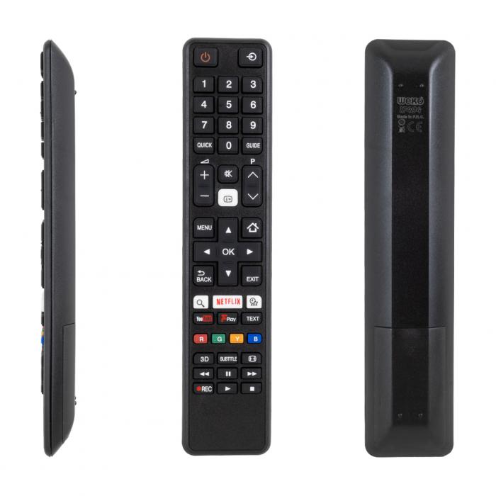 WEKO KL TOSHIBA CT-8069 NETFLIX*YOUTUBE TUŞLU SİYAH LCD LED TV KUMANDA