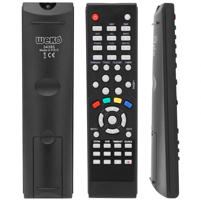 WEKO KR KAMOSONİC KS-HD1506*KS-HD1526*NETA HD300*340 *TECHNOBOX UYDU KUMANDA (34393=33306=11267)