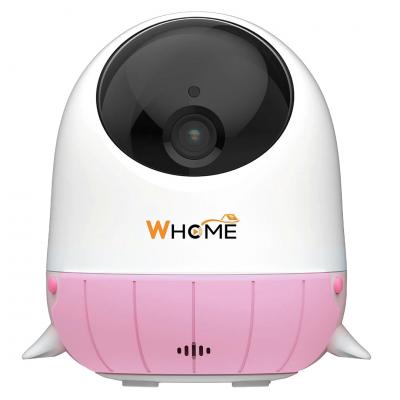 WHOME YAPAY ZEKA DESTEKLİ 2K PTZ GECE GÖRÜŞLÜ PEMBE WİFİ BEBEK GÜVENLİK KAMERASI (128 GB TF KART DESTEKLİ)