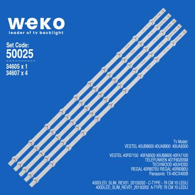 WKSET-5025 34605X1 34607X4 400DLED_SLIM_REV01_20150202 5 ADET LED BAR