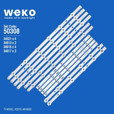 WKSET-5308 34613X2 34616X4 34617X2 34521X4 490DLED_SLIM 12 ADET LED BAR