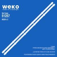 WKSET-6257 36229X2 JL.D31561330-170AS-M_V01 2 ADET LED BAR (3V6LED56,8CM)