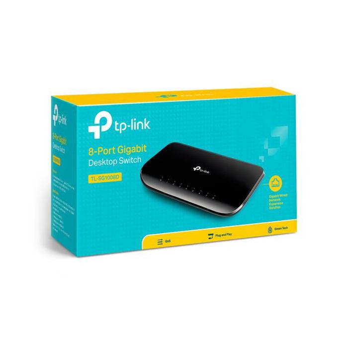 TP-LINK TL-SG1008D 8 PORT 10/100/1000 YONETILEMEZ DESKTOP SWITCH