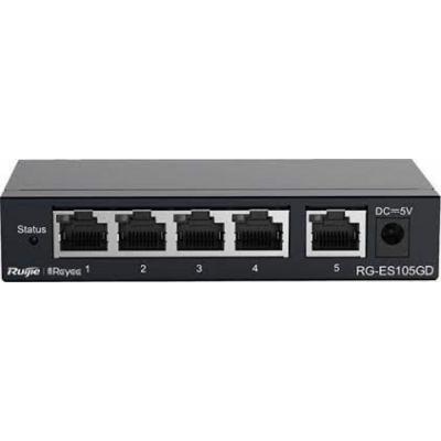 RUIJIE (RG-ES105GD) 5 PORT 10/100/1000 SWITCH