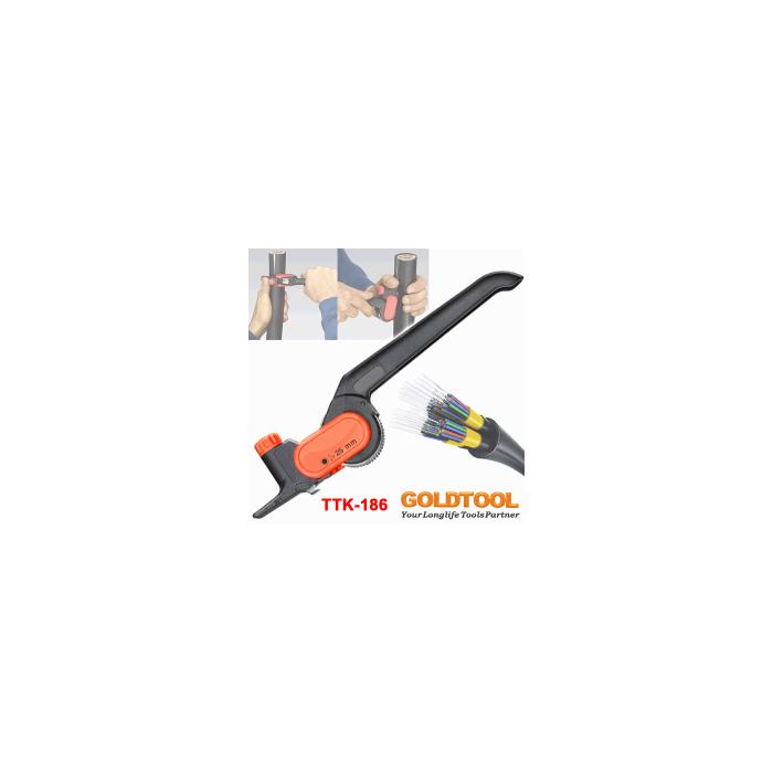 GOLDTOOL (TTK-186) ZIRHLI FİBER KABLO SOYUCU