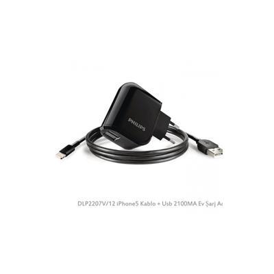 PHILIPS (DLP2207V/12) IPHONE 220V ADAPTÖRÜ 2*USB 5V 2.1A