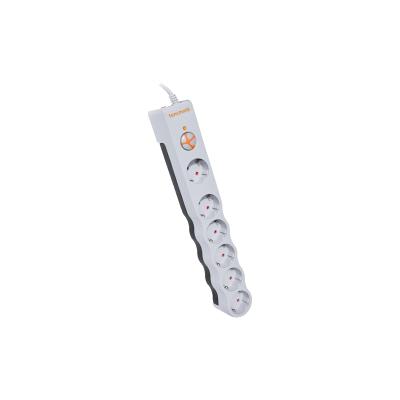TUNÇMATİK (TSK6135) POWERSURGE 6 LI KABLOLU 1050 JOULE 1.5MT BEYAZ GRUP PRİZ